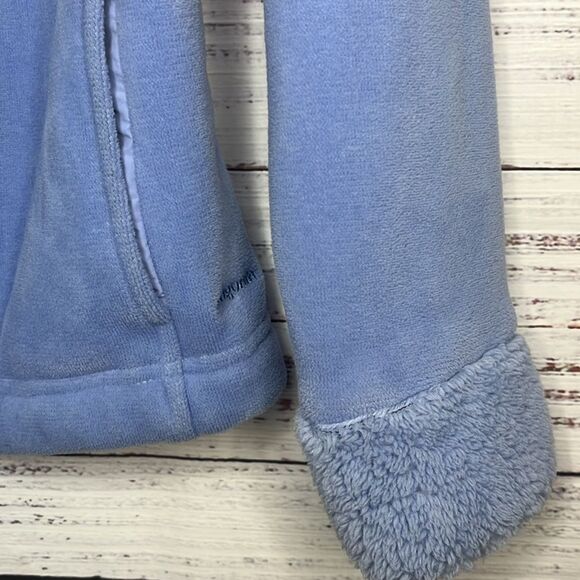 Patagonia Synchilla Fleece Full Zip Jacket Womens M Sherpa Mesh Pockets Blue - Picture 5 of 15